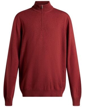 Gran Sasso Turtleneck Virgin Wool, Cashmere, Viscose - Red