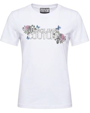 Versace Jeans Couture T-Shirt Cotton, Elastane - White