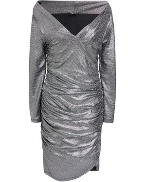 Hanita Mini Dress Nylon, Elastane, Polyester - Gray