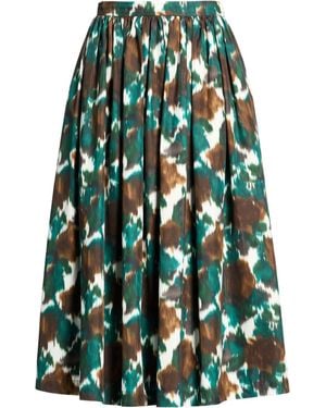Dior Midi Skirt Cotton, Silk - Green