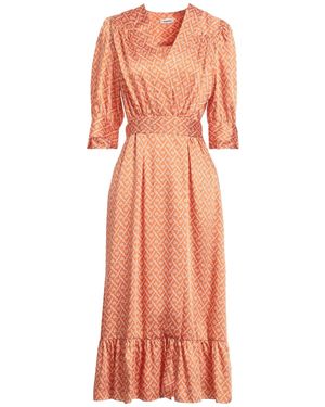 Sandro Vestido midi - Naranja