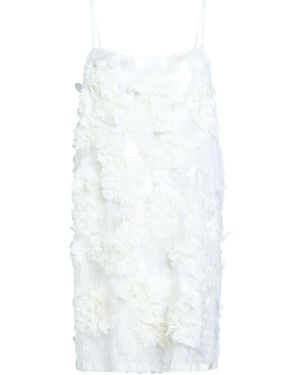 Circus Hotel Ivory Mini Dress Viscose - White