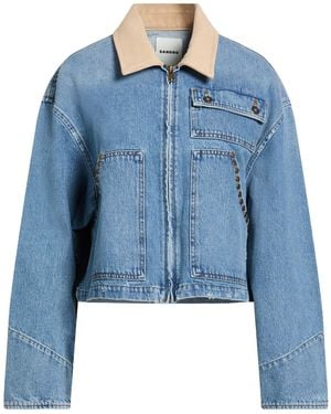 Sandro Denim Outerwear - Blue