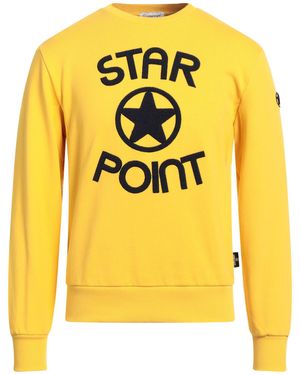 Star Point Sweatshirt Cotton - Yellow