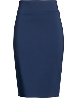 Rinascimento Midi Skirt Polyester, Elastane - Blue