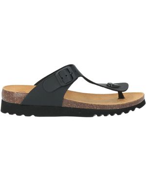 Scholl Thong Sandal Synthetic Material - Black