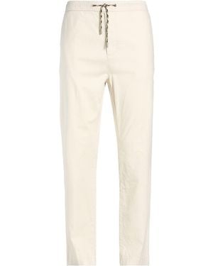 Guess Trousers Cotton, Linen, Elastane - Natural