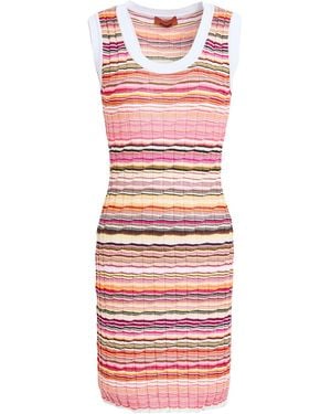 Missoni Mini Dress Cotton, Viscose - Pink