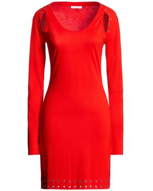 Patrizia Pepe Mini Dress Viscose, Elastane - Red
