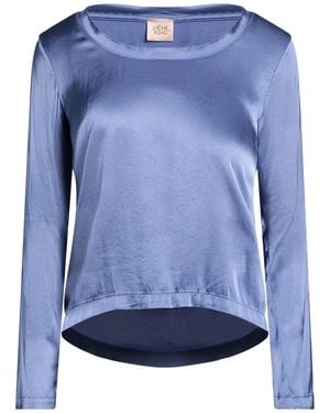 MÊME ROAD Top Viscose, Elastane - Blue