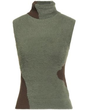 MM6 by Maison Martin Margiela Military Turtleneck Polyamide, Acrylic, Virgin Wool - Green