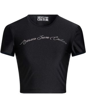 Versace Jeans Couture T-Shirt Polyamide, Elastane - Black