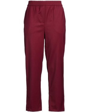 Erika Cavallini Semi Couture Pants Virgin Wool, Elastane - Red