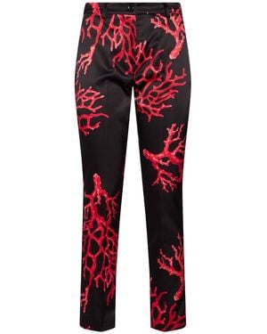 Gai Mattiolo Pants Polyester, Elastane - Red