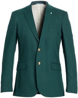 GANT Blazer Wool, Polyester, Elastane - Green