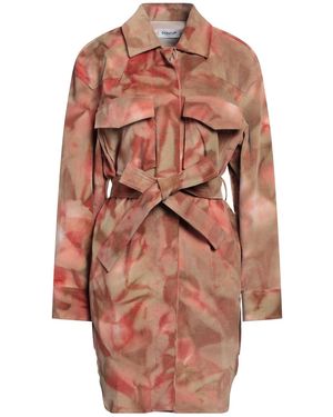 Dondup Camel Overcoat & Trench Coat Cotton, Elastane - Natural