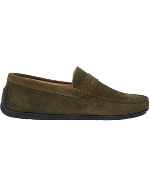 Borghese Loafers Leather - Green