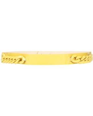 Kontatto Mustard Belt Leather, Polyester - Yellow
