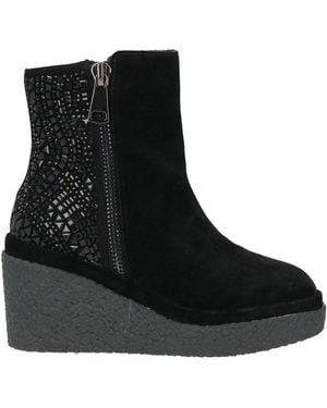 Alma En Pena. Ankle Boots Leather - Black