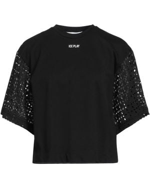 Ice Play T-Shirt Cotton, Polyester - Black