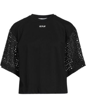 Ice Play T-Shirt Cotton, Polyester - Black