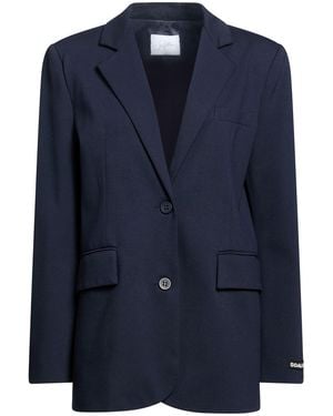 Soallure Blazer Viscose, Nylon, Elastane - Blue