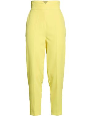 Gattinoni Pants Polyester, Elastane - Yellow