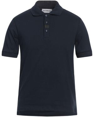 Bikkembergs Midnight Polo Shirt Cotton, Elastane - Blue