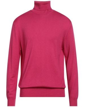 Retois Fuchsia Turtleneck Merino Wool - Red