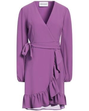 Silvian Heach Mini Dress Polyester, Elastane - Purple