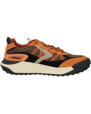 Voile Blanche Camel Trainers Leather, Textile Fibres - Brown