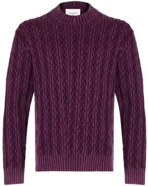 Circolo 1901 Plum Sweater Virgin Wool - Purple