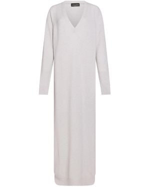 Roberto Collina Light Maxi Dress Merino Wool - White