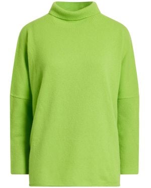 Vanisé Rollkragenpullover - Grün