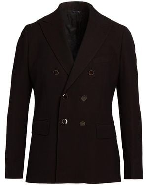 Reveres 1949 Blazer Virgin Wool, Elastane - Black