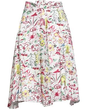 KENZO Midi Skirt Viscose - White