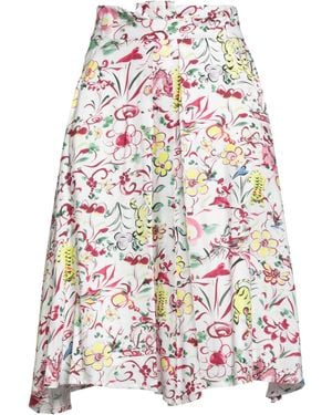 KENZO Midi Skirt Viscose - White