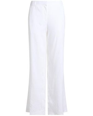 BOSS Pants Linen, Viscose, Elastane - White