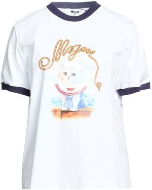 MSGM T-Shirts - White