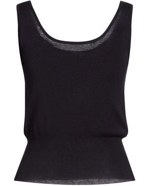 Eleventy Top Silk, Viscose - Black