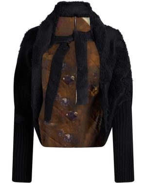 Masnada Cardigan Wool, Silk - Black
