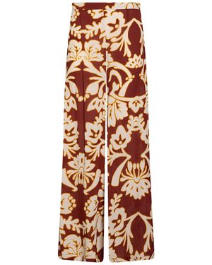 Amotea Burgundy Pants Viscose - White