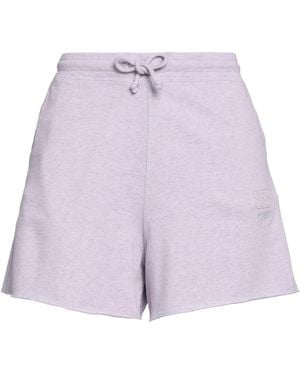 Ganni Lilac Shorts & Bermuda Shorts Organic Cotton - Purple
