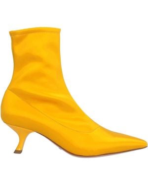 Sebastian Milano Ankle Boots Textile Fibers - Yellow