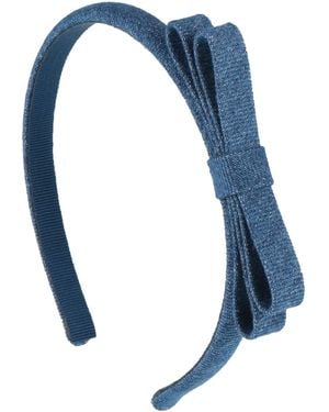 Red(V) Hair Accessory Textile Fibers - Blue