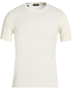 Tom Ford Ivory Jumper Lyocell, Cotton - White
