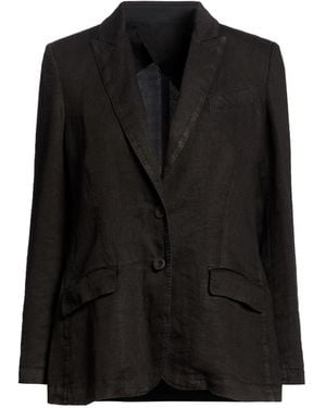 120% Lino Blazer - Black