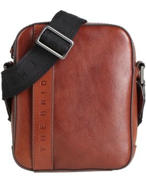 The Bridge Cross-Body Bag Leather - Orange