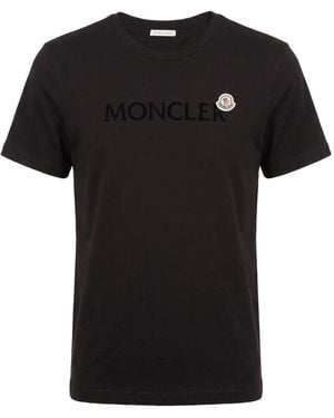 Moncler T-Shirt Cotton - Black