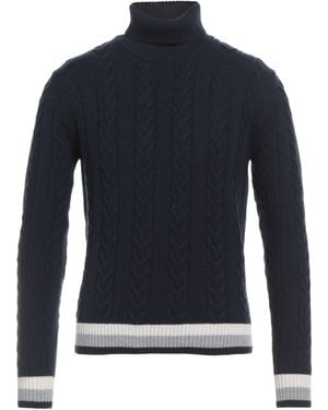 Luigi Borrelli Napoli Rollkragenpullover - Blau